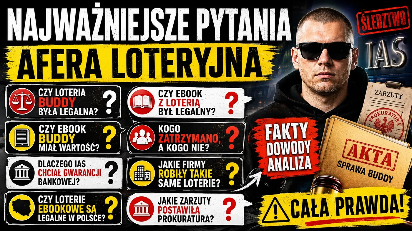 Najważniejsze pytania - afera loteryjna Buddy